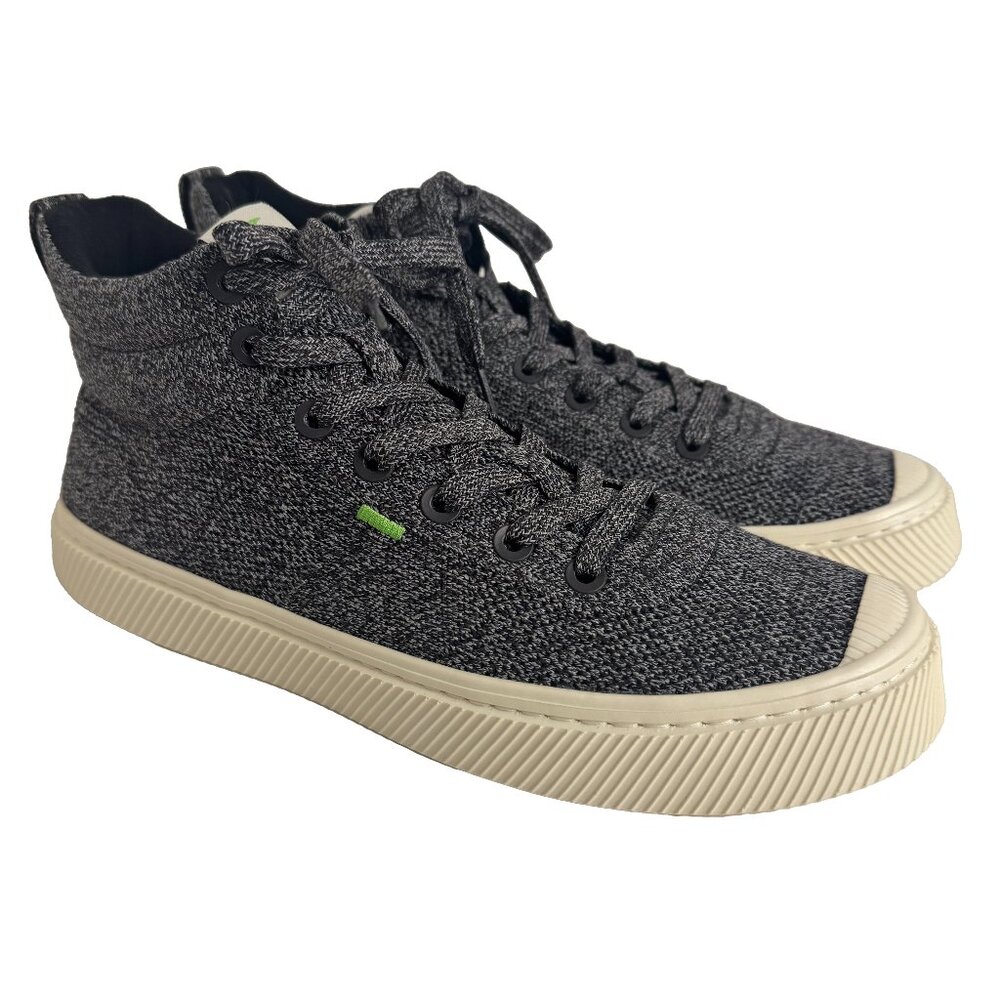 Cariuma Ibi Stone Grey Knit High Tops Mens Size 9 Womens 10.5 NWT